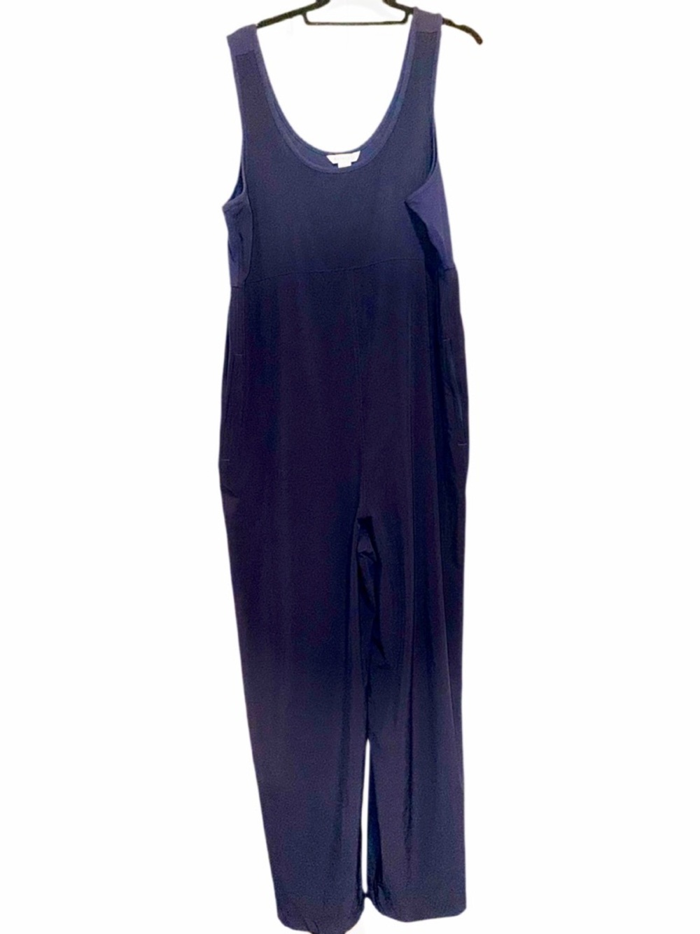 Athleta Womens Navy Blue Wide Leg Jumpsuit, XL- amazing condition 💙 - Picture 3 of 11